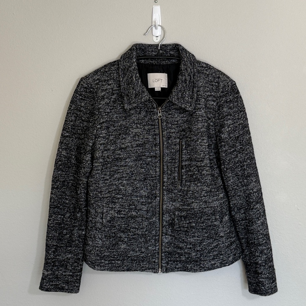 LOFT Black Textured Jacket